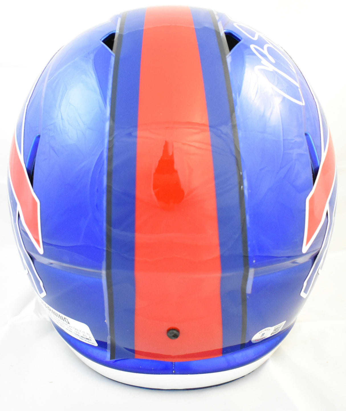 Cole Beasley Autographed Buffalo Bills F/S Flash Speed Helmet - Beckett W Holo