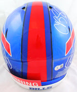 Cole Beasley Signed Bills F/S Flash Speed Authentic Helmet w/Insc.-BeckettW Holo
