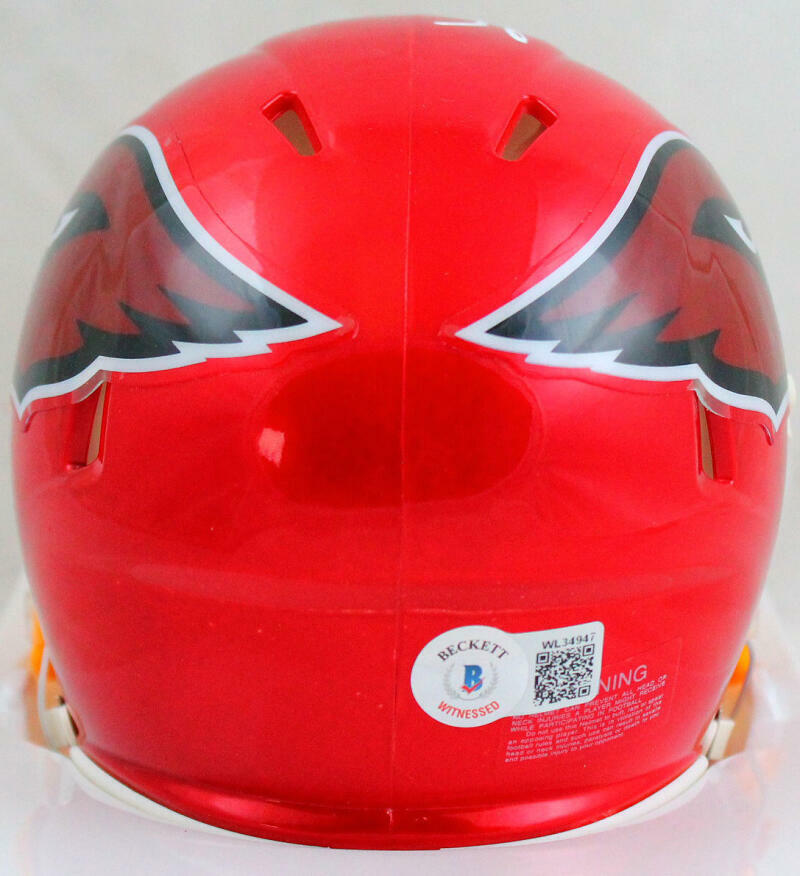 Kurt Warner Autographed Cardinals Flash Speed Mini Helmet-Beckett W Hologram