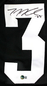 TJ Hockenson Autographed Black College Style Jersey *3- Beckett W Hologram