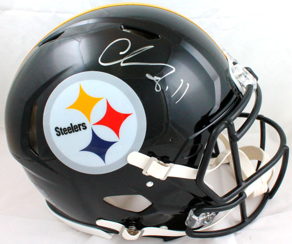 Chase Claypool Autographed Steelers F/S Speed Authentic Helmet-Beckett W Holo
