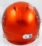 John Lynch Autographed TB Buccaneers Flash Mini Helmet-Beckett W Hologram *White