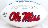 A.J. Brown Autographed Ole Miss Rebels Logo Football-Beckett W Hologram *Black