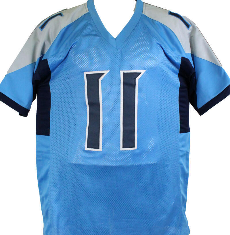 AJ Brown Autographed Lt. Blue Pro Style Jersey-Beckett W Hologram *L1