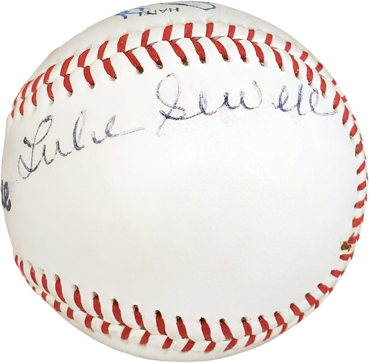 Dean Chance, Luke Sewell, Bob Cain & Roy Hughes Autographed Official Little League Baseball Vintage PSA/DNA #C11547