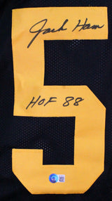 Jack Ham Autographed Black w/Yellow Pro Style Jersey w/ HOF-Beckett W Hologram