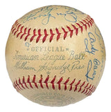 1955-56 Yankees (21) Signed Official AL Baseball Martin Berra & More PSA+BAS LOA