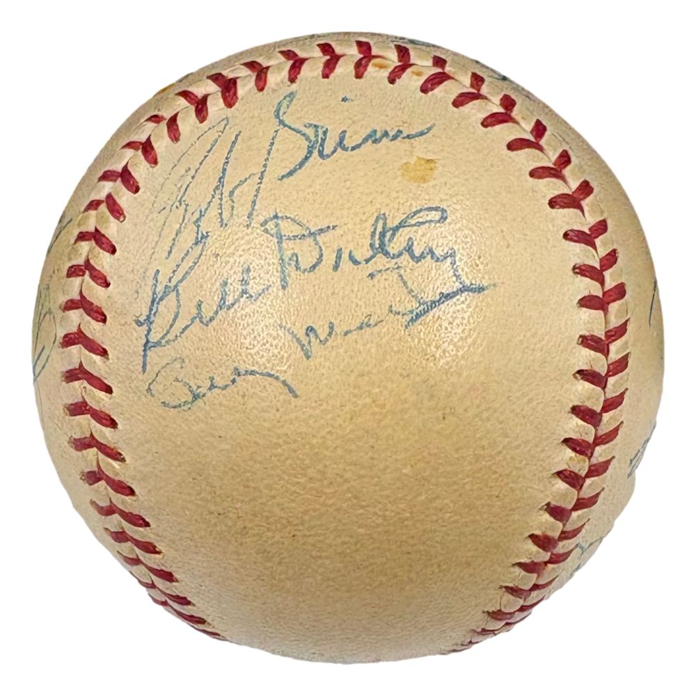 1955-56 Yankees (21) Signed Official AL Baseball Martin Berra & More PSA+BAS LOA