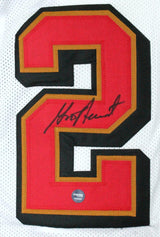 Garrison Hearst Autographed White Pro Style Jersey-Prova *Black