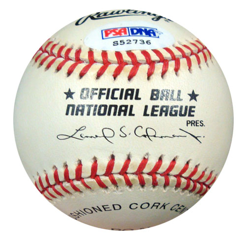 Jack Radtke Autographed Official NL Baseball Brooklyn Dodgers PSA/DNA #S52736