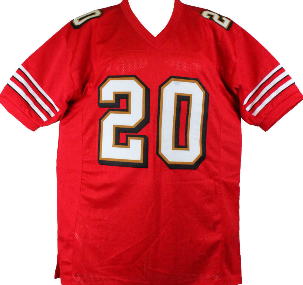 Garrison Hearst Autographed Red Pro Style Jersey-Prova *Black