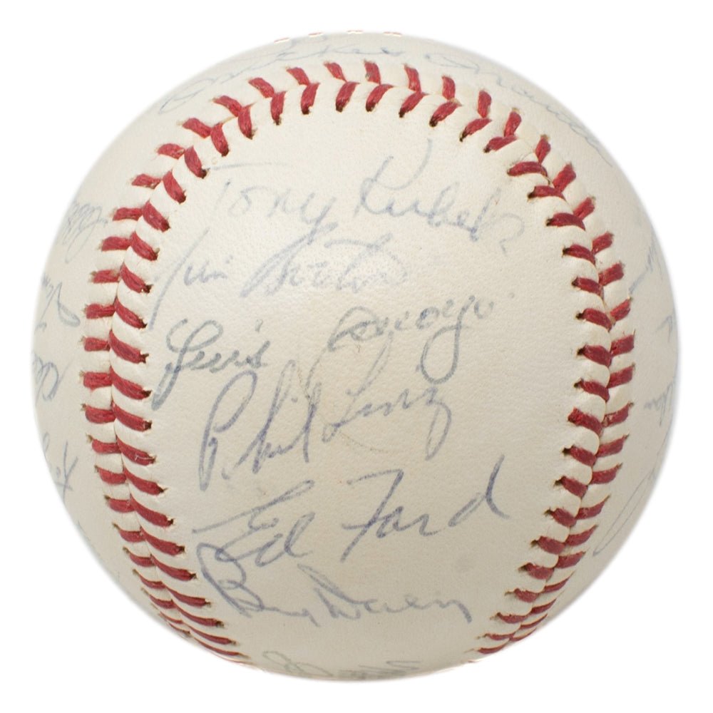 1962 New York Yankees Team Signed Baseball Yogi Berra + 22 Others BAS LOA - Sports Integrity