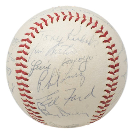 1962 New York Yankees Team Signed Baseball Yogi Berra + 22 Others BAS LOA - Sports Integrity