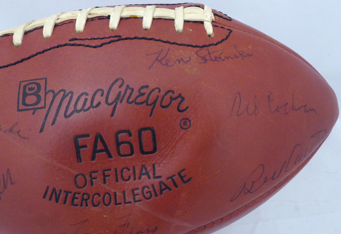 1963 Green Bay Packers Autographed Football With 48 Signatures Including Vince Lombardi & Bart Starr Beckett BAS #A52079