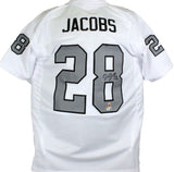Josh Jacobs Autographed White Color Rush Pro Style Jersey-Beckett W Hologram