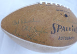 1966-67 Green Bay Packers Super Bowl I Championship Team Autographed Football With 21 Signatures Including Vince Lombardi & Bart Starr Beckett BAS #A52081