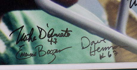 1969 New York Jets 24 Signed Framed 16x20 Namath Close Up Photo Fanatics Steiner - Sports Integrity