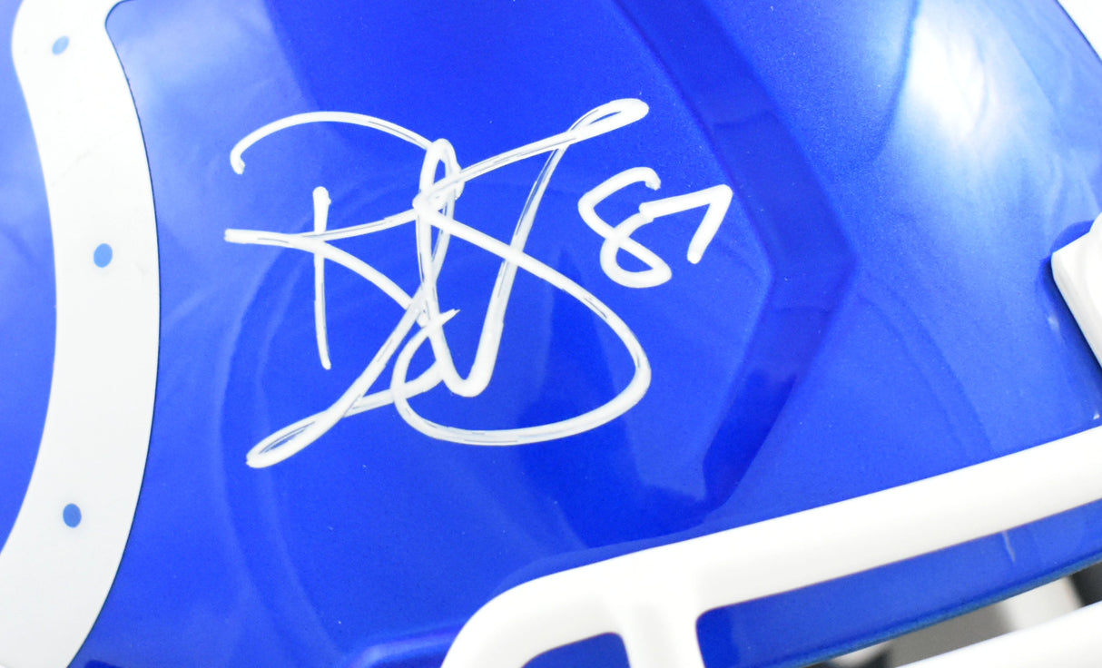 Reggie Wayne Autographed Colts F/S Flash Speed Helmet - Beckett W Holo