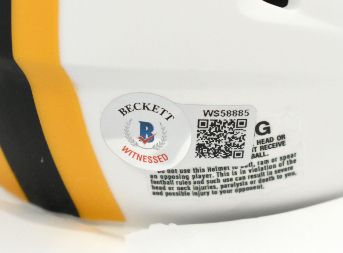 Antonio Freeman Autographed Packers Lunar Speed Mini Helmet-Beckett W Holo