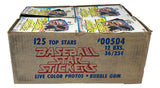 1981 Fleer Star Stickers Baseball Not Sealed 36 Pack 12 Box Case