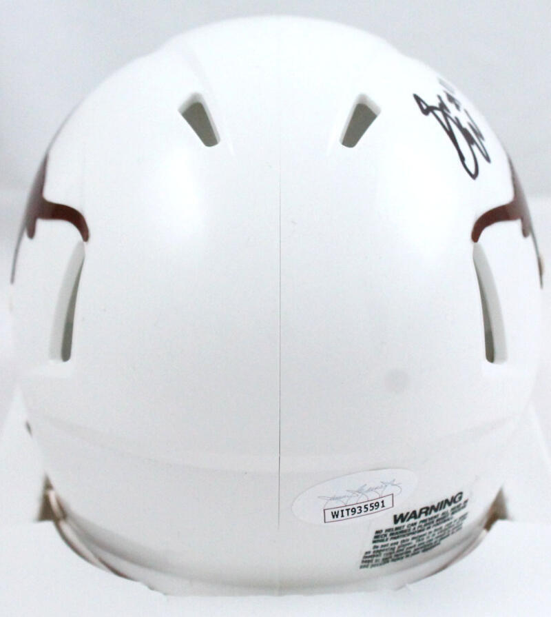 Sam Ehlinger Autographed Texas Longhorns Speed Mini Helmet-JSA W *Black