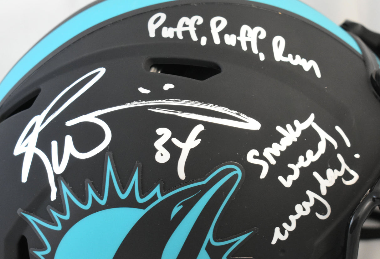 Ricky Williams Signed Dolphins F/S Eclipse Speed Auth Helmet 3 Insc. - Beckett W