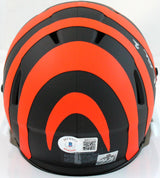 Ja'Marr Chase Signed Cincinnati Bengals Eclipse Speed Mini Helmet-Beckett W Holo