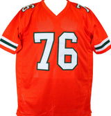 Warren Sapp Autographed Orange College Style Jersey w/2insc.-Beckett W Hologram