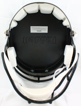 Ray Lewis Signed Baltimore Ravens F/S Speed Helmet- Beckett W Hologram *Silver