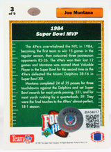 1991 UD Heroes #3 Joe Montana 49ers Autograph Beckett Witness