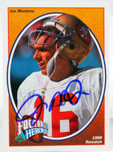 1991 UD Heroes #5 Joe Montana 49ers Autograph Beckett Witness