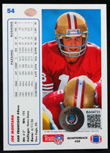 1991 Upper Deck #54 Joe Montana 49ers Autograph Beckett Witness