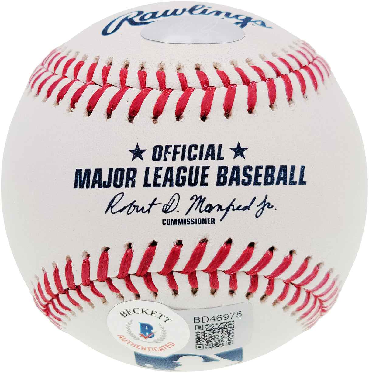 Nolan Ryan Autographed Official MLB Baseball Texas Rangers Beckett BAS Stock #201270