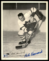Bob Hassard Autographed 1945-54 Quaker Oats 8x10 Photo Toronto Maple Leafs Beckett BAS #Y92501