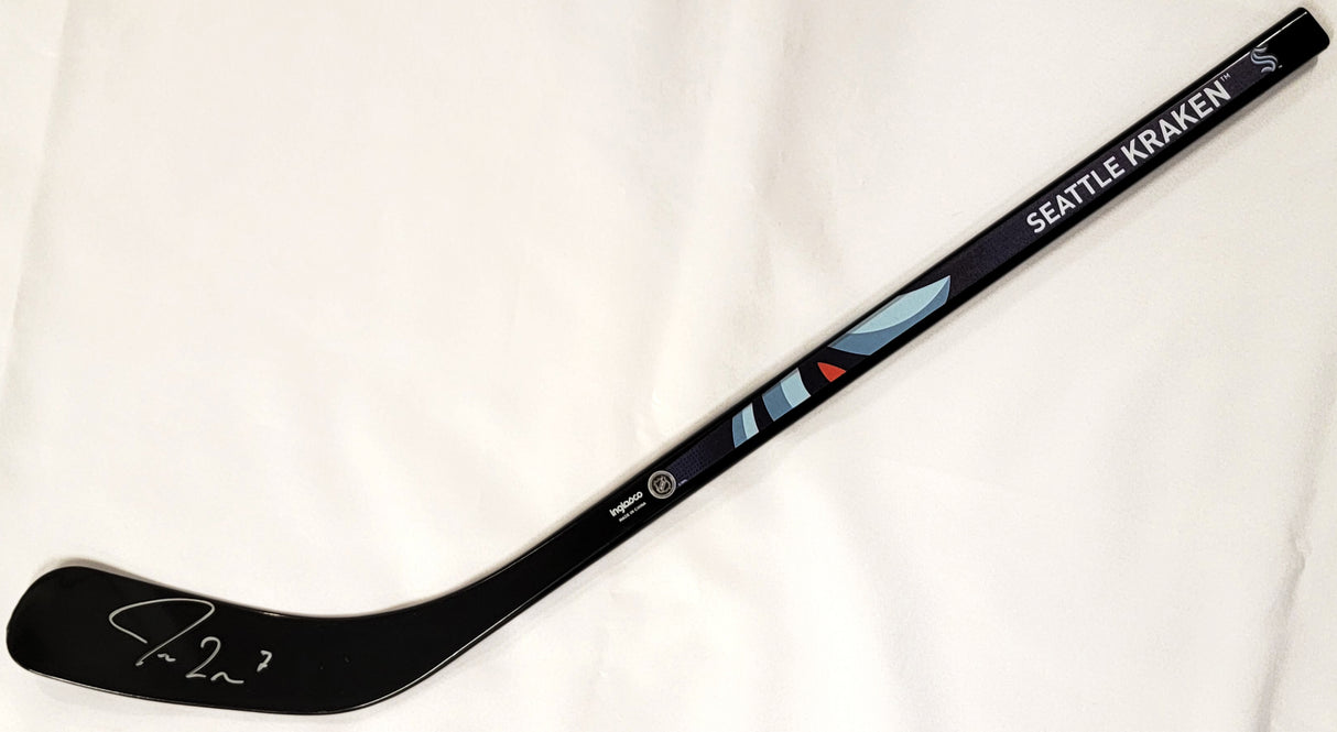 Jordan Eberle Autographed Black Inglasco 24" Mini Stick Seattle Kraken Fanatics Holo #B296098