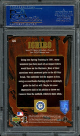 Ichiro Suzuki Autographed 2001 Upper Deck Gold Glove Rookie Card #135 Seattle Mariners #444/500 PSA/DNA #83118074