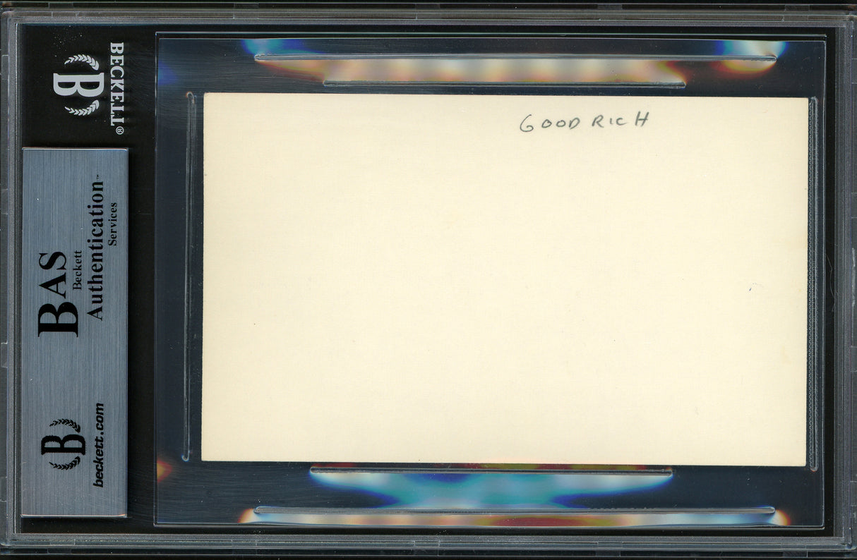 Jimmy Goodrich Autographed 3x5 Index Card 1925 Lightweight Champion "To Bob" Beckett BAS #12516828