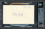 Ben Jeby Autographed 3x5 Index Card Middleweight Champ Beckett BAS #12516829