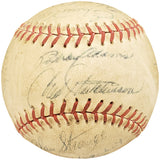 1950-1960's Minor League Players Autographed League Baseball With 19 Signatures Incl. Fred Hutchinson Beckett BAS #AA00352