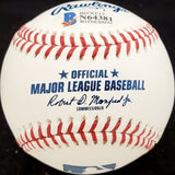 Sammy Sosa Autographed Official MLB Baseball Chicago Cubs "609 HRs" Beckett BAS #N64381