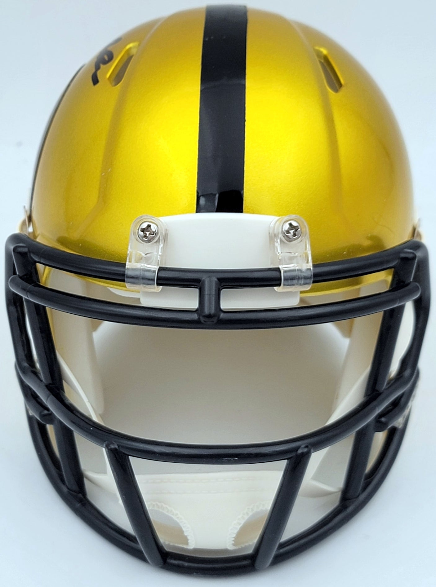 Terry Bradshaw Autographed Pittsburgh Steelers Flash Yellow Mini Helmet Beckett BAS QR Stock #201705