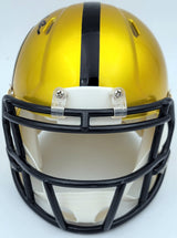 Terry Bradshaw Autographed Pittsburgh Steelers Flash Yellow Mini Helmet Beckett BAS QR Stock #201705