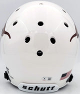 Quinn Ewers Autographed Texas Longhorns White Schutt Full Size Authentic Helmet Beckett BAS QR Stock #201712