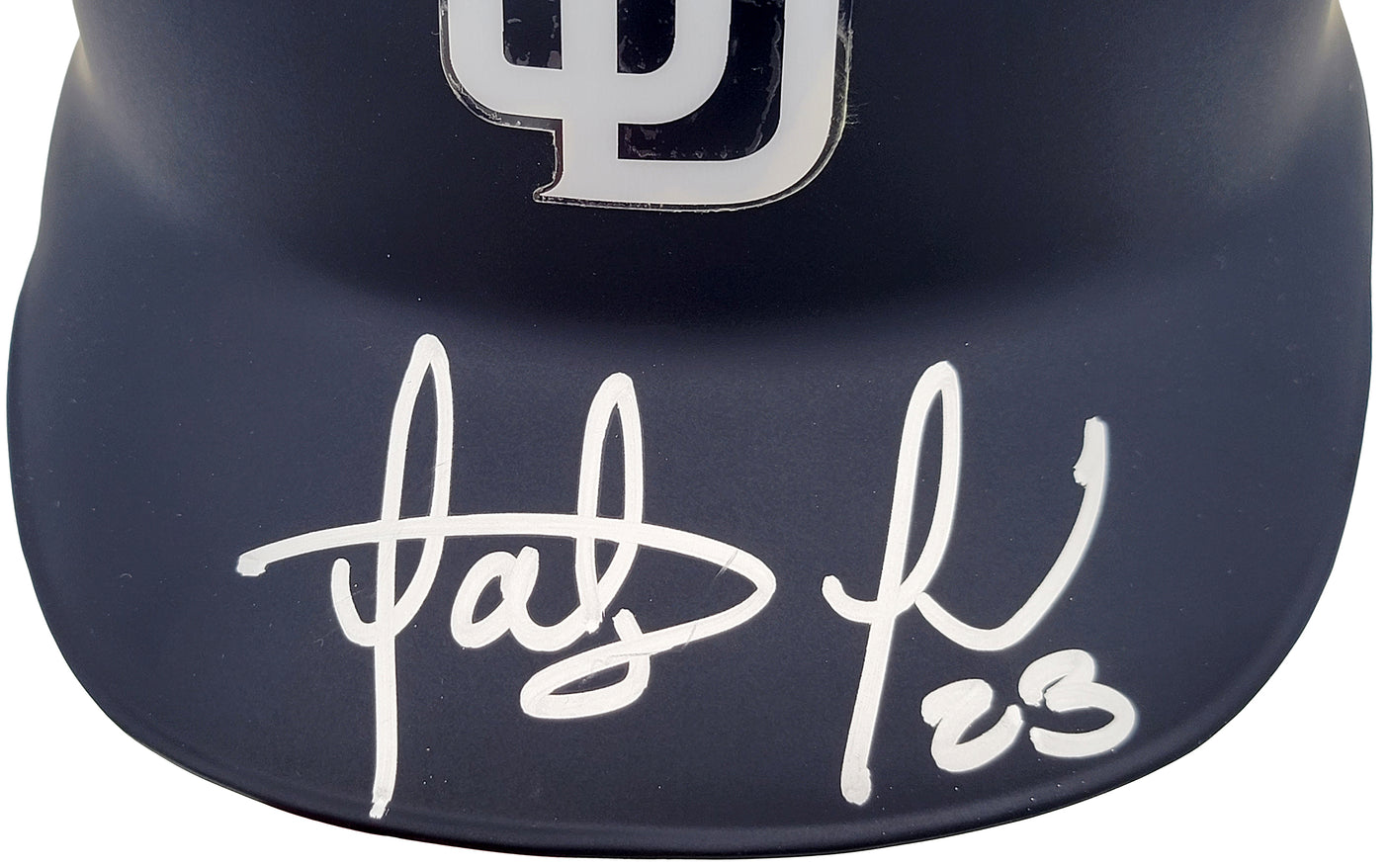 Fernando Tatis Jr. Autographed San Diego Padres Flat Matte Blue On Field Authentic Batting Helmet JSA Stock #201907