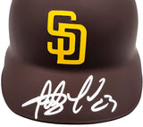 Fernando Tatis Jr. Autographed San Diego Padres Flat Matte Brown On Field Authentic Batting Helmet JSA Stock #201909