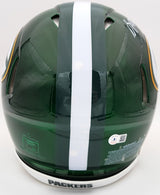 Davante Adams Autographed Green Bay Packers Flash Green Full Size Authentic Speed Helmet Beckett BAS QR Stock #201214