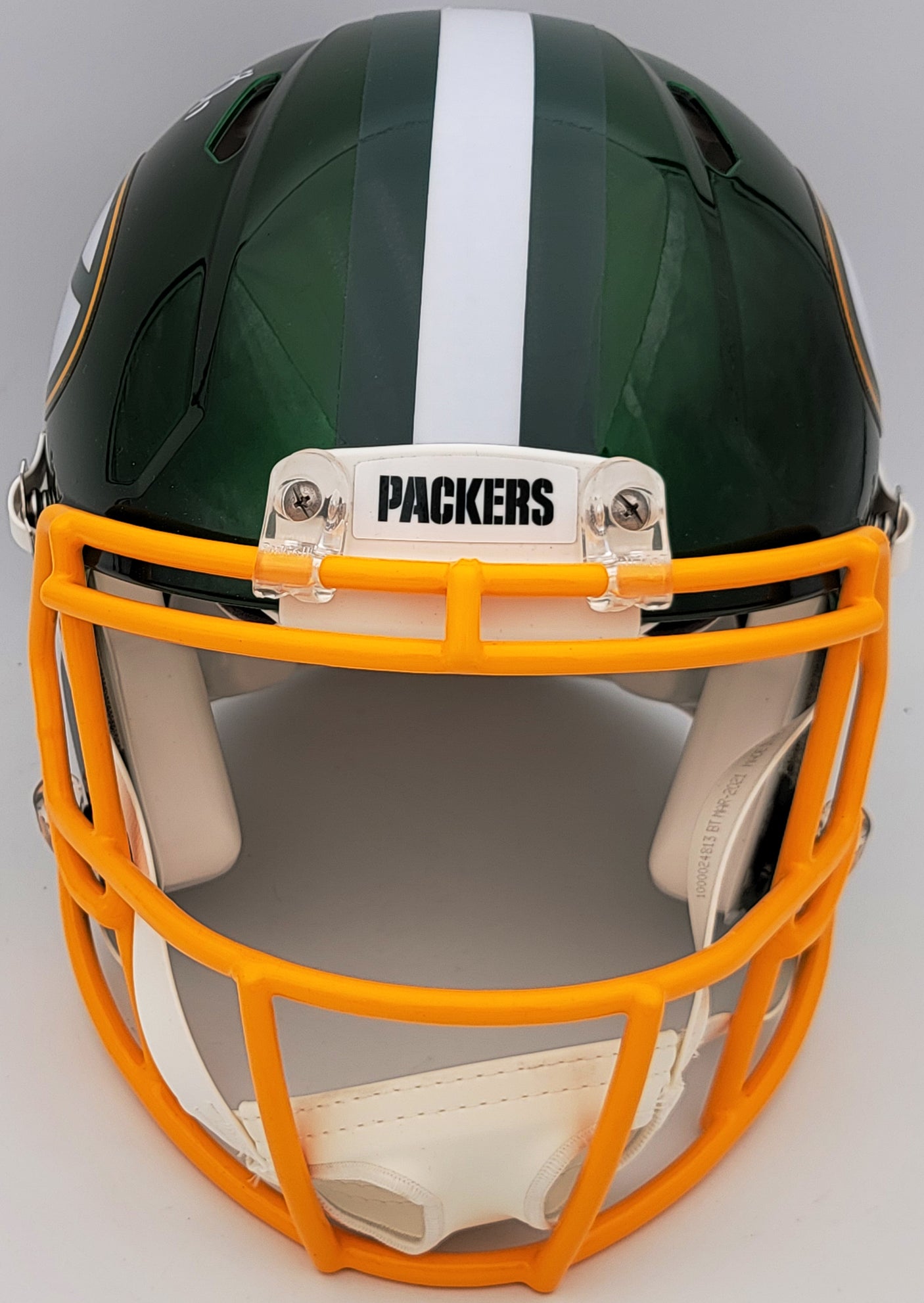 Davante Adams Autographed Green Bay Packers Flash Green Full Size Authentic Speed Helmet Beckett BAS QR Stock #201214