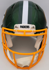 Davante Adams Autographed Green Bay Packers Flash Green Full Size Authentic Speed Helmet Beckett BAS QR Stock #201214
