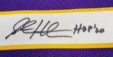 Minnesota Vikings Steve Hutchinson Autographed Purple Jersey "HOF 20" Beckett BAS QR Stock #201206