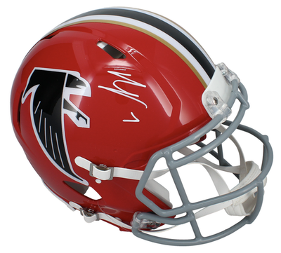 Bijan Robinson Autographed Atlanta Falcons 1966-69 Throwback Speed Authentic Helmet Beckett